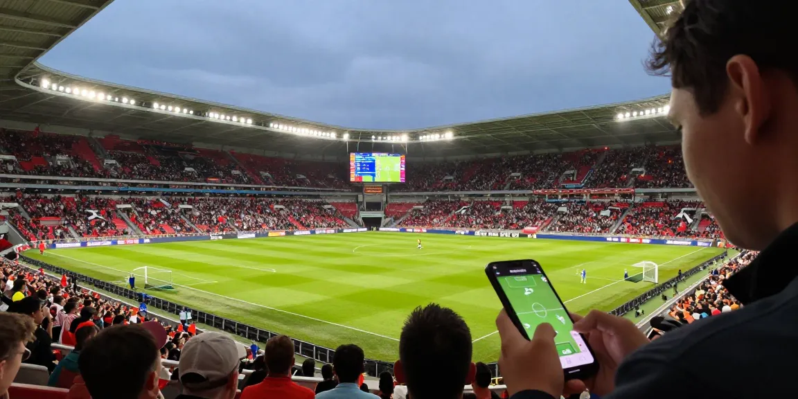 แทงบอลโลก betting predictions with live odds and match analysis in a vibrant stadium atmosphere.